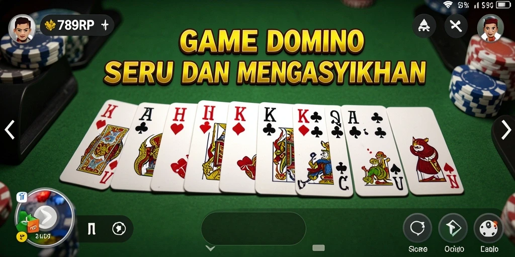 Screenshot gameplay seru dari 789RP yang memperlihatkan aksi permainan Domino.