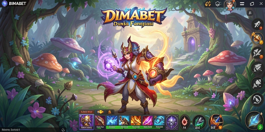 Tampilan mendebarkan dari pertempuran di dunia fantasi BIMABET.