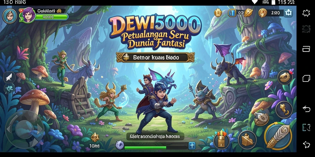 Tampilan gameplay DEWI5000 yang menakjubkan dan penuh aksi.