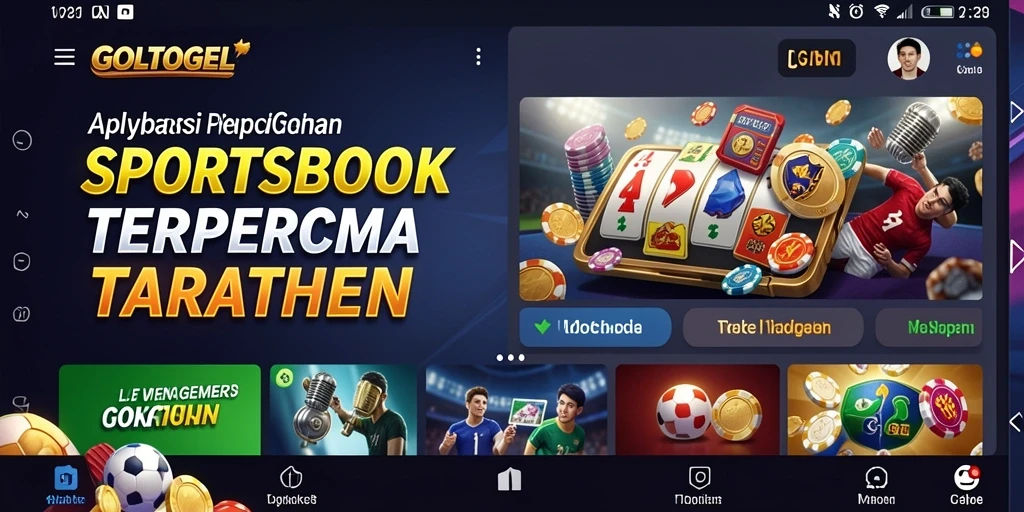 Tangkapan layar GOLTOGEL menampilkan antarmuka taruhan olahraga yang menarik.