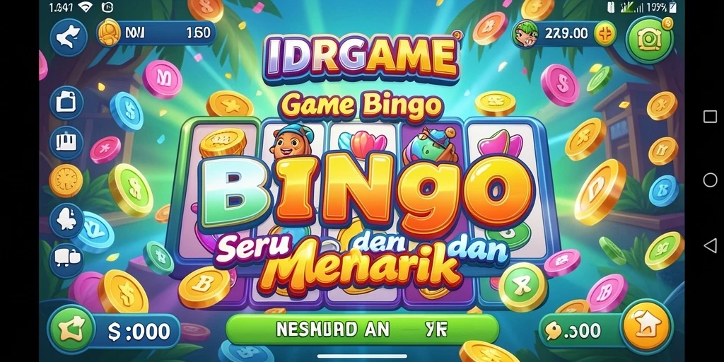 Tampilan gameplay menarik dalam IDRGAME saat bermain Bingo.