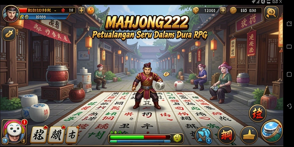 Tampilan gameplay menarik dari MAHJONG222, menampilkan petualangan RPG yang seru.