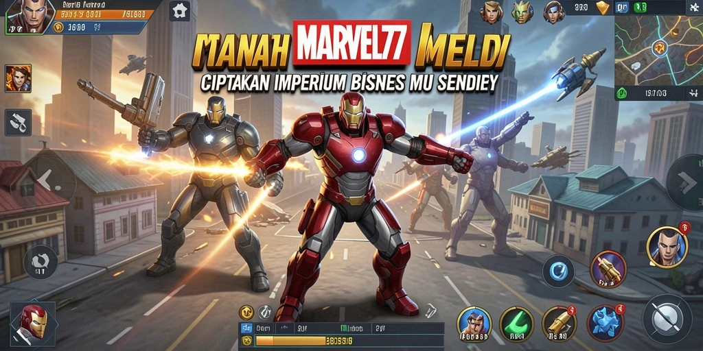 Tangkapan layar gameplay Tycoon yang menarik di MARVEL77.