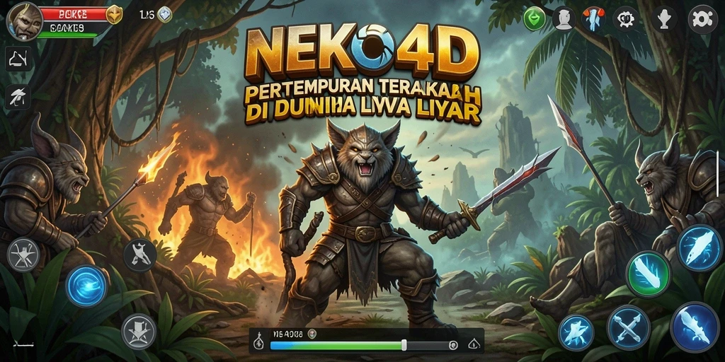 Tangkapan layar NEKO4D menampilkan pertempuran intens di medan tempur Battle Royale.