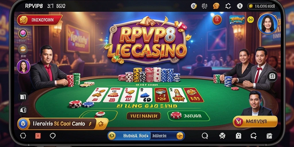 Screenshot RPVIP8 menampilkan tampilan permainan langsung yang mendebarkan.