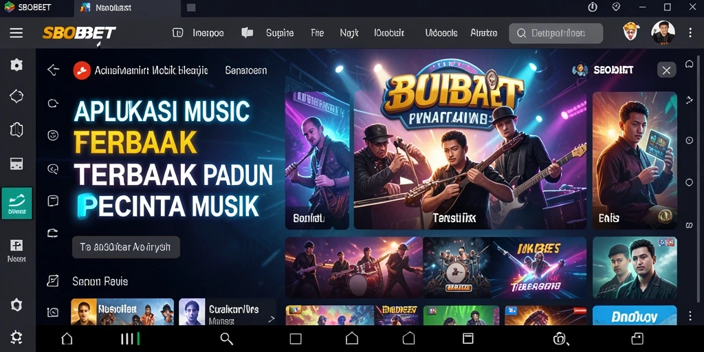 Tampilan antarmuka SBOBET yang menarik dan mudah digunakan saat bermain musik.