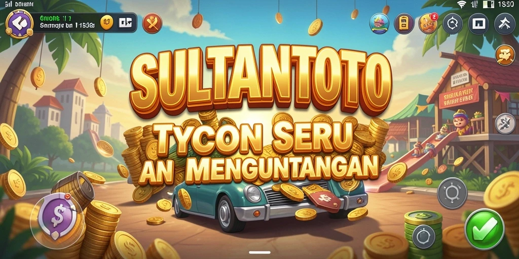 Tangkapan layar gameplay SULTANTOTO menampilkan momen strategis dalam membangun bisnis Tycoon.