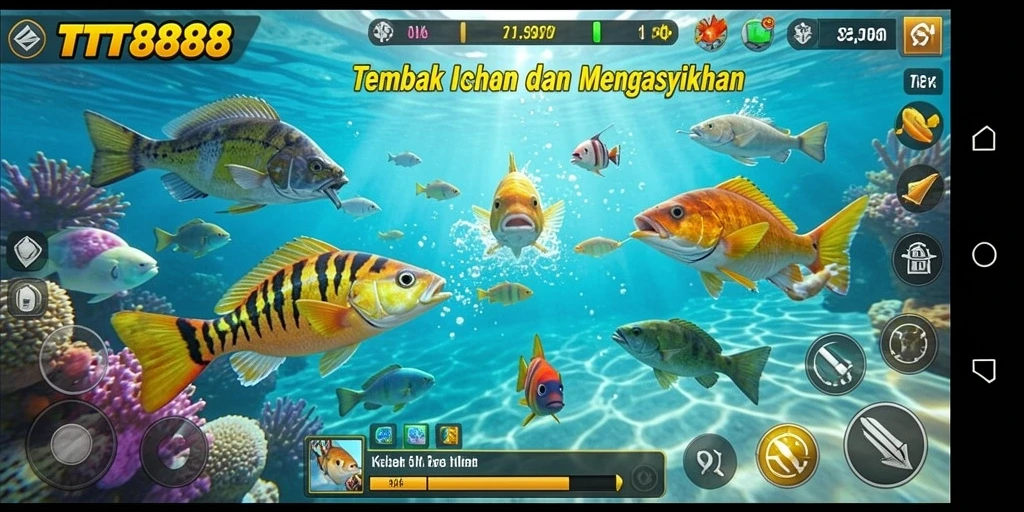 Tangkapan layar TTT888 yang menunjukkan gameplay seru Tembak Ikan.