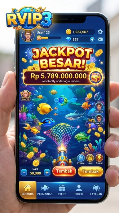Tampilan aplikasi rvip3 yang mudah digunakan.